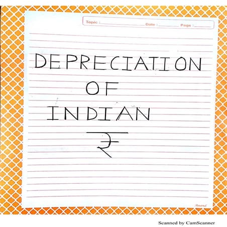 depreciation of indian currency project for class 12th