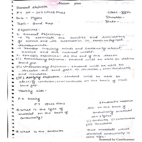Role play lesson plan physics 