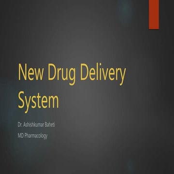 New drug delivery system