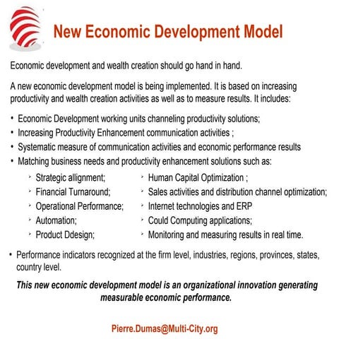New economic development model