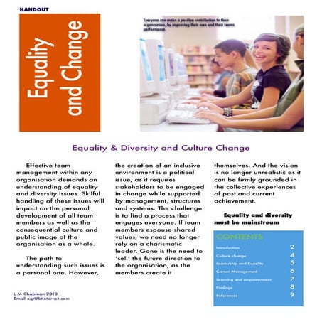 New Equality And Diversity handout