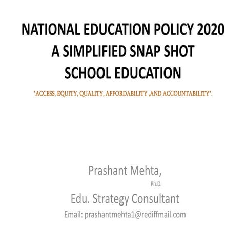 India's New Education Policy 2020 