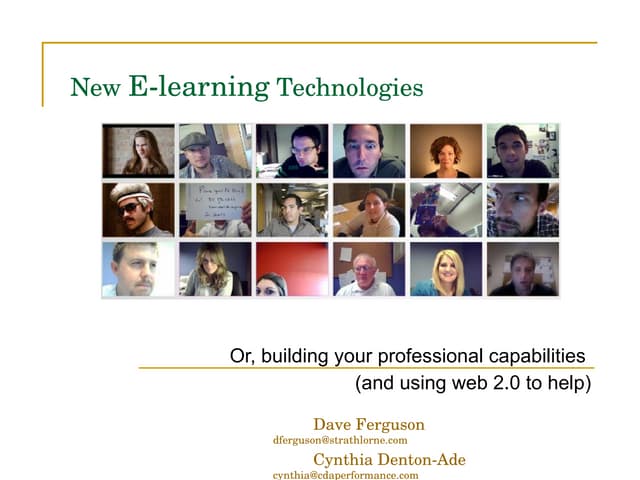 New E Learning Technologies 12 01 08