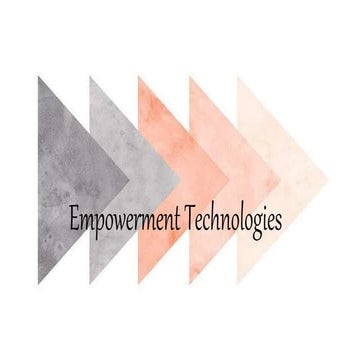 Empowerment Technologies : Joana Golo, Patrick Obusa, Mariemar Gilo, Edgielyn...