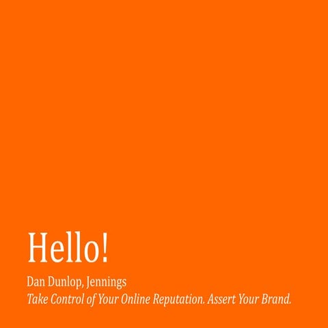 Take Control of Your Online Reputation