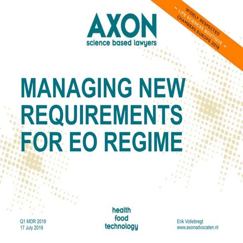 Managing New Requirement for Economic Operator Regime