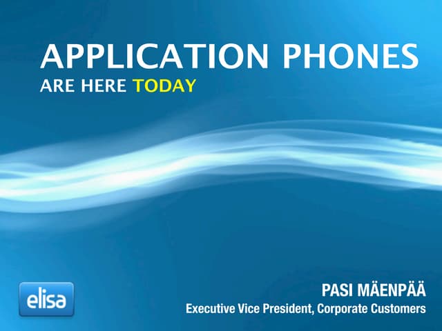 New era of apps phones