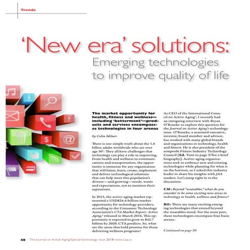 New Era Solutions - The Melding Of Technology, Health And Active Aging