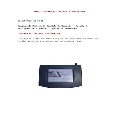 Newest digiprog iii digiprog 3 obd2 version