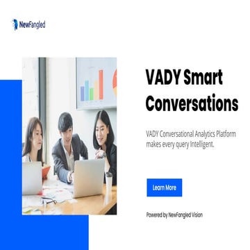 NewFangled VADY Conversational Analytics for Intelligent Queries | PDF