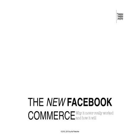 The "NEW" Facebook Commerce