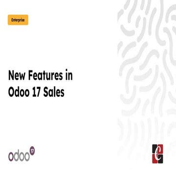 New Features in  the Odoo 17 Sales Module