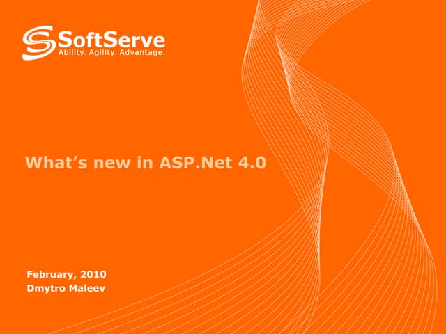 New Features Of ASP.Net 4 0
