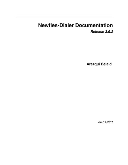 Newfies dialer Auto dialer Software