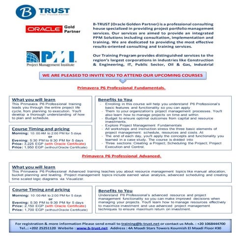 B-trust for consulting and training