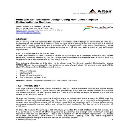 New force india_f1_principal roll structure design using non-linear implicit ...