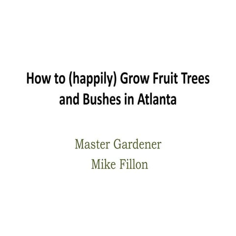 Grow Fruit trees and bushes