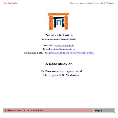 Case Study on Business Intelligence