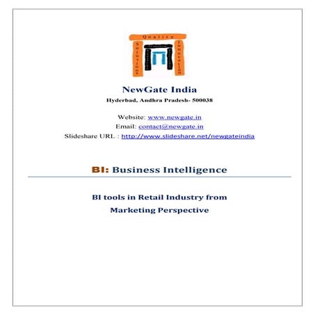 Report on Dasborad & scorecard