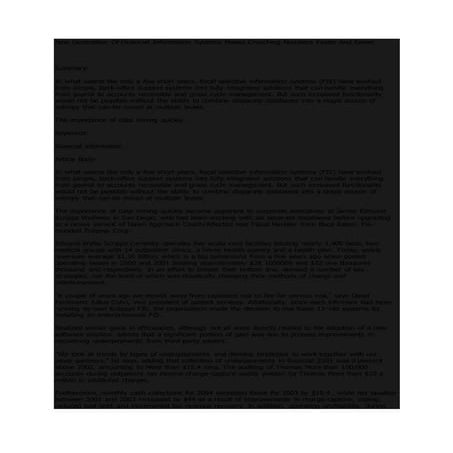 New generation of financial information systems makes crunching numbers faste...