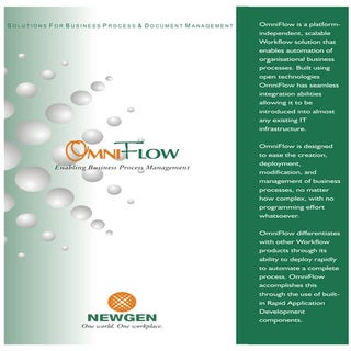 Newgen Omni Flow Brochure