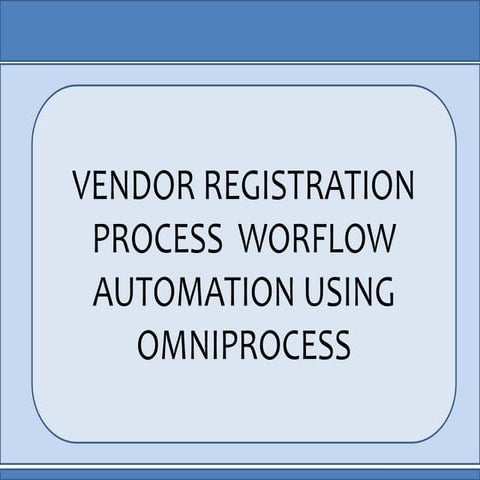Newgen Vendor Registration Solution on Cloud