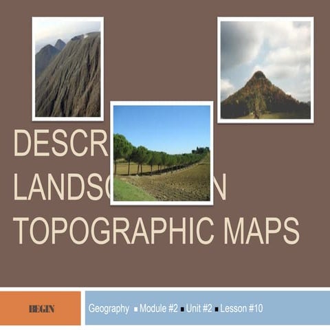 Geography M2 Drawing cross section