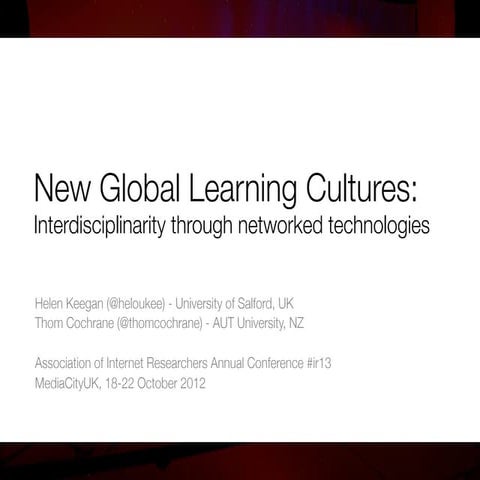 New Global Learning Cultures