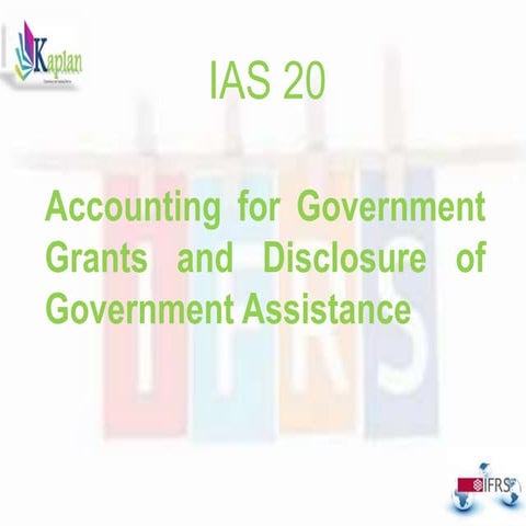 New goverment grant ias 20