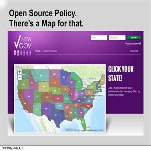 The NewGov utility for managing politics