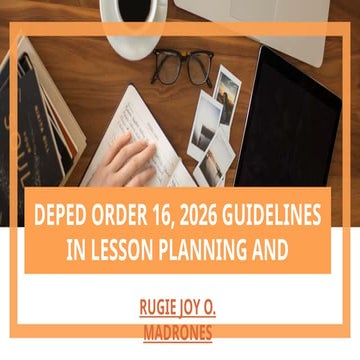 DepEd Order 16, 2026: Guidelines on Lesson Planning and Learning Design ...