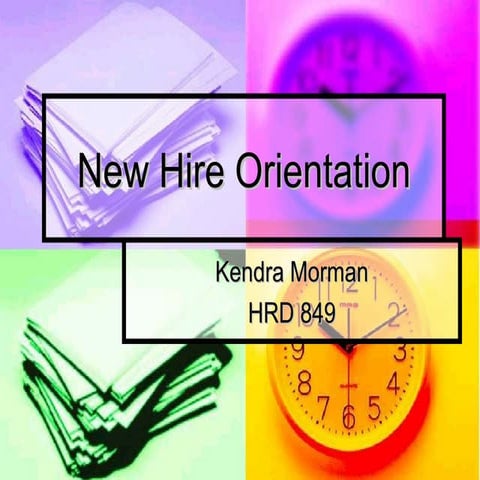 New Hire Orientation