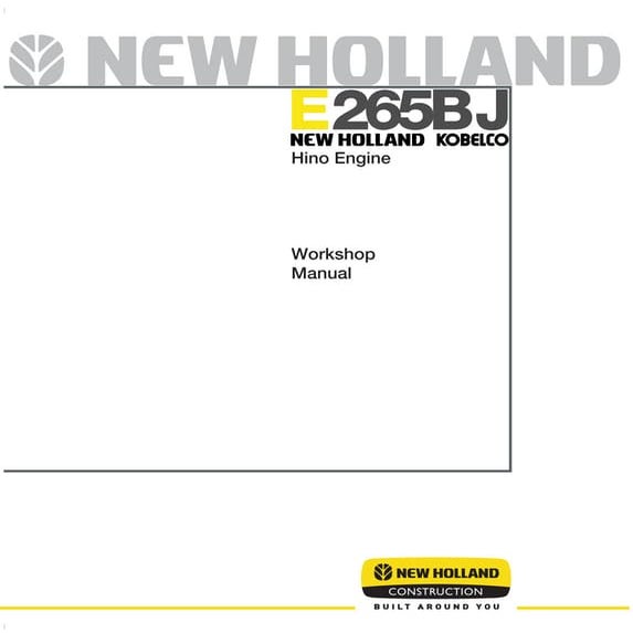 New holland kobelco e265 bj crawler excavator service repair manual