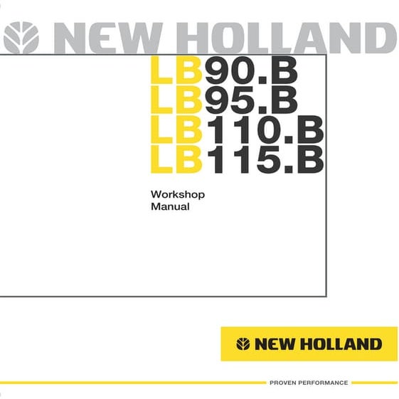 New holland lb115 b backhoe loader service repair manual