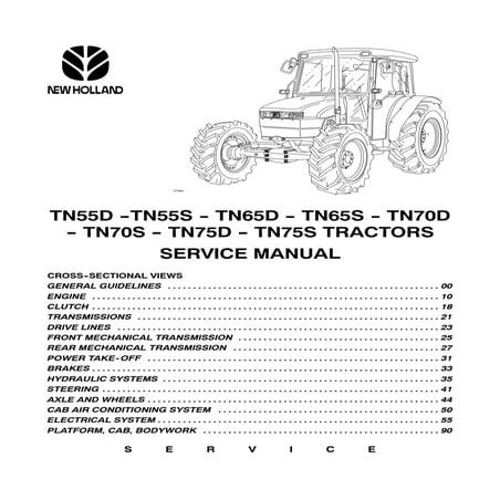 New holland tn55 s tractor service repair manual