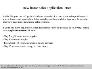 new home sales resume