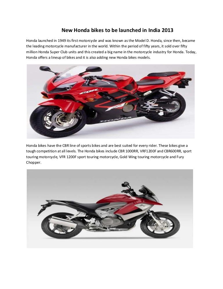 New Honda Bikes All Models