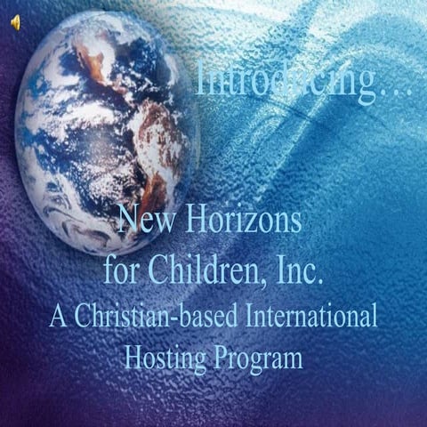 New Horizons Summer 2009 Presentation