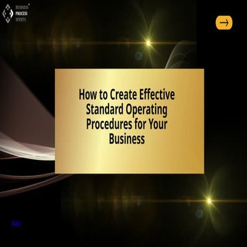 How to Create Effective Standard Operating Procedures (SOPs) for Your Business