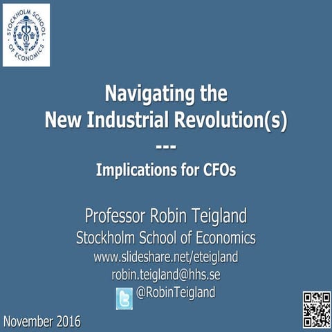 New Industrial Revolution and Implictations for CFOs