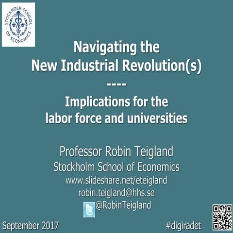 New Industrial Revolution and Implications for the Labor Force and Universities