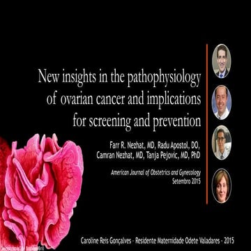 Fisiopatologia do Câncer de Ovários - Apresentação de artigo - New insights i...