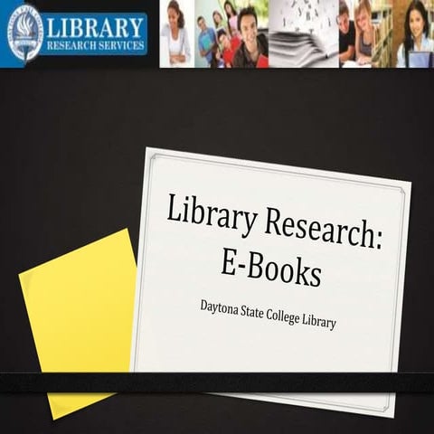 Finding Library E-Books