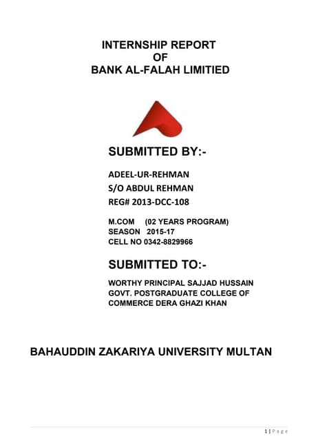 New internship