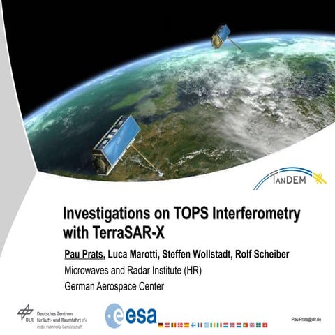 TH1.L09 - INVESTIGATIONS ON TOPS INTERFEROMETRY WITH TERRASAR-X