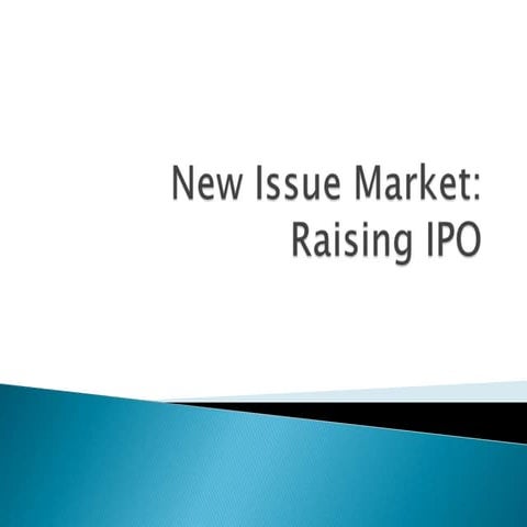 New issue market