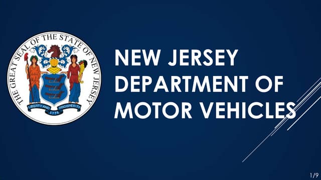 New jersey department of motor vehicles | PPTX