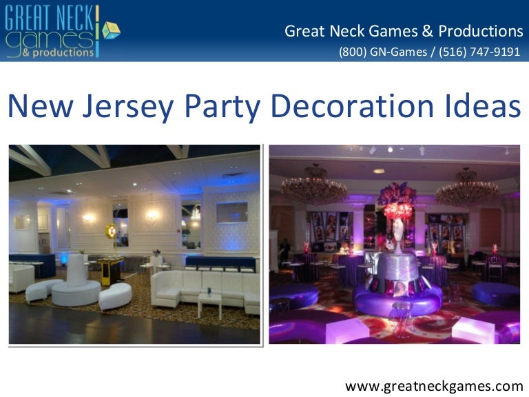 New Jersey Party Decoration Ideas
