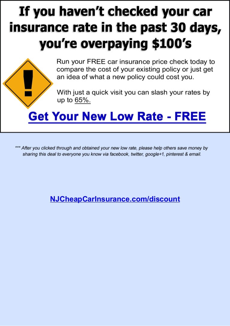 New Jersey Vehicle Insurance New Jersey Drivers Can Stop Overpaying…