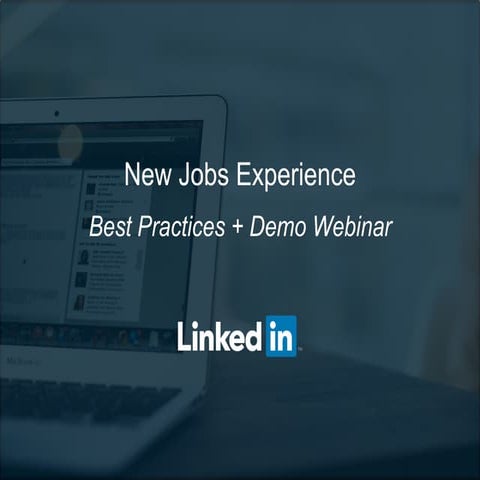 New Jobs Experience [Webcast]